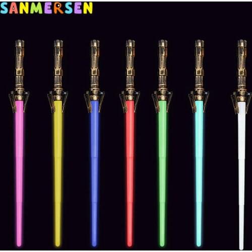 Lightsaber for Children Boys Girls Scalable Laser Sword Toy Telescopic LED Flashing Lightstick Simulated Sound Light Saber Toys