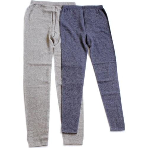 Pure goat cashmere knit women winter basics leggings warm skinny pants bottoming trousers for unisex EU/L-2XL