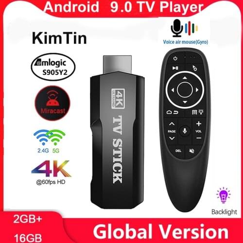 X96S 4K Android 9.0 Tv Stick Amlogic S905Y2 Quad Core LPDDR4 2GB 16G Mini PC 2.4G 5G Wifi BT4.2 1080P HD Miracast TV Dongle BD05
