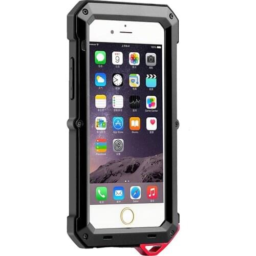 Heavy Protection Case For iphone 7 8 11XR X 12 Waterproof Shockproof Aluminum Magnesium Phone Case Cover Gorilla Tempered Glass