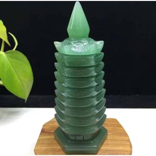 Green Aventurine nine Wenchang Tower reminder official Wang to help test academic career Home Decoration