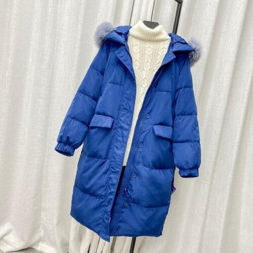 Women Winter Jackets Real Fox Fur Collar Down Coats Famale New Warm Thicken Parkas Ladies Casual Clothing Chaqueta Mujer SQQ223