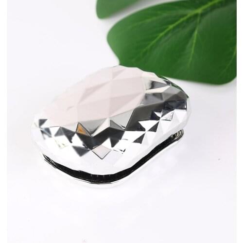 1pc Magic Anti-static Hair Brush Handle Tangle Detangling Comb Shower Electroplate Massage Comb Salon Hair Styling Tool