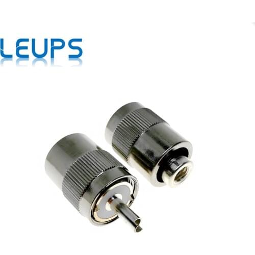 10PCS UHF Male PL259 RF Connector Solder RG142 RG223 LMR195 SYV50-3 RG58