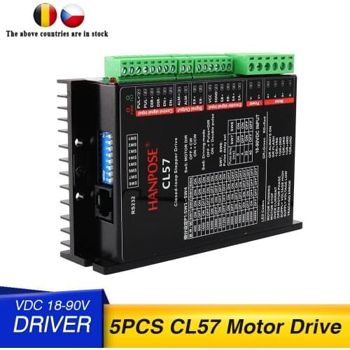 5PCS NEMA23 CL57 drive Closed-Loop Motor Hybrid Servo motor Drive 57Series motor For 3D CNC controller