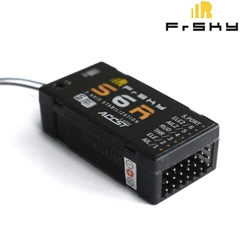 FrSky S6R 6Ch Receiver w/ 3-Axis Stabilization + Smart Port Telemetry for Taranis Q X7 X9D Plus