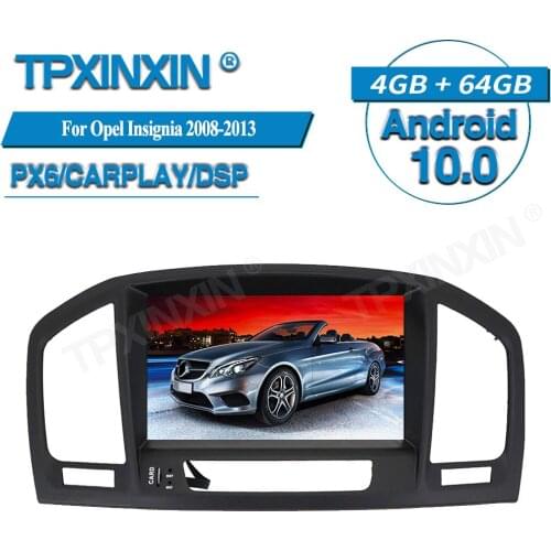 PX6 4+64G For Opel Insignia 2008-2013 Android Car Multimedia Player GPS Navigation Audio Stereo Screen Head Unit Tape Recorder