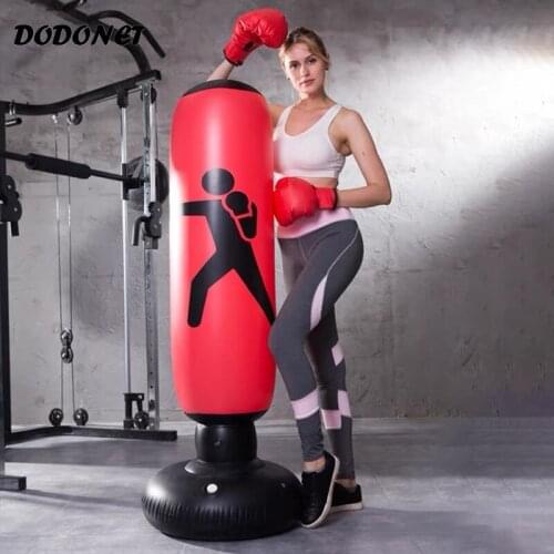Punching Boxing Sandbag Tumbler Male Home Indoor Fitness Childrens Taekwondo Adult Vertical Inflatable Training Equipment