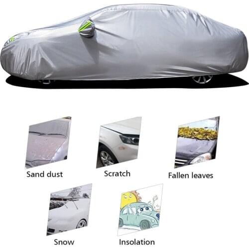 Full Car Cover Indoor Outdoor Sunscreen Heat Protection Dustproof Anti-UV Scratch-Resistant Sedan Universal Suit