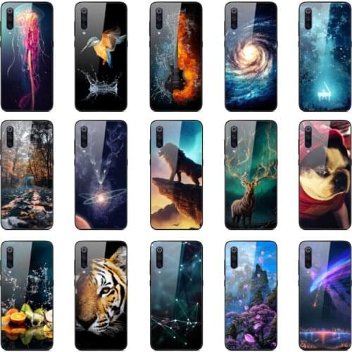 Case For Xiaomi Mi 9 SE Mi9SE Case MI 9SE Tempered Glass Phone Back Cover For Xiaomi Mi9 Mi 9 Case Coque 9 Lite Silicone Bumper
