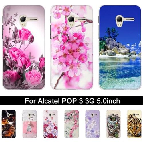TPU Case for Alcatel One Touch Pop 3 3G 5015D 5.0 inch Back Case Phone Cover for alcatel pop 3 5015d Soft Silicone Shells Fundas