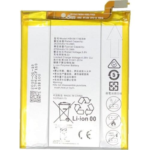 Ciszean 1x 2700mAh HB436178EBW Replacement Li-Polymer Battery For HUAWEI Mate S CRR-CL00 CRR-UL00 Bateria Batterie Batterij