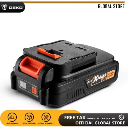 DEKO 20V MAX 2000/4000mAh Lithium Ion Battery Pack for GBD20DU2/GBD20DU3 Cordless Drill/Screwdriver