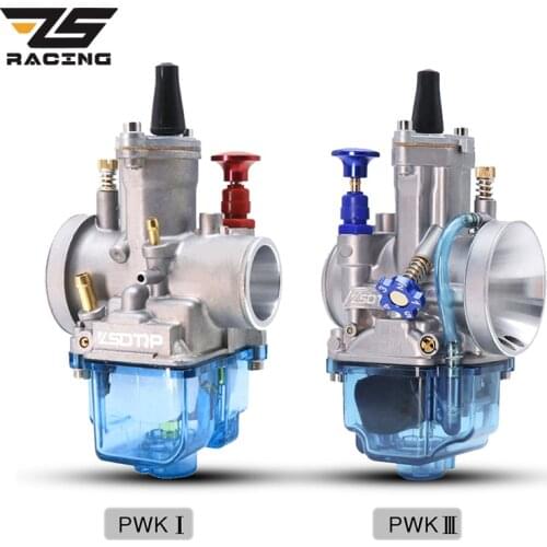 ZS Racing New 1PC Motorcycle Blue Transparent PWK 28 30 32 34mm Carburetor Carb with Power Jet For ATV UTV Dirt Pit Bike Scooter