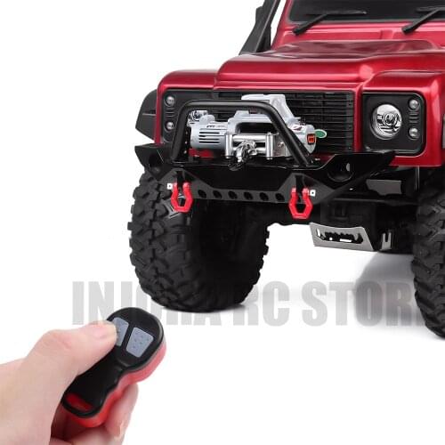 Metal RC Car Automatic Winch&Remote Control Wireless Set for 1/10 Crawler Axial SCX10 90046 TRAXXAS TRX4