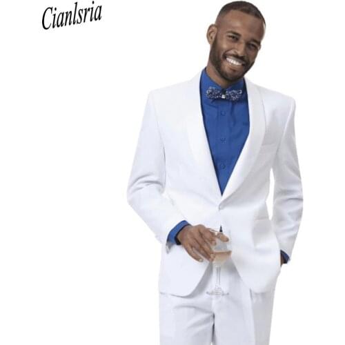 2021 Suit Men Linen White Beach Wedding Suits for Men Casual Man Blazer Custom Groom Tuxedo Jacket Pants Set Mens Suits 2 Pieces