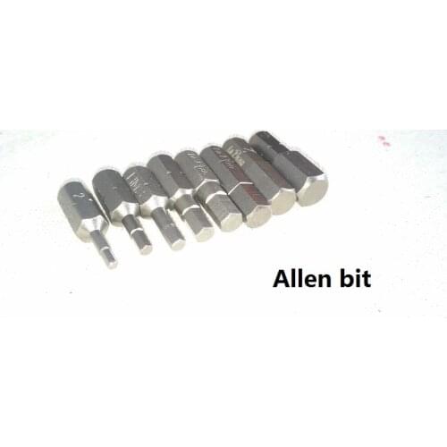 New S2 Hexagon Bit 2-8MM Allen bit kit long 25mm 8pc/set