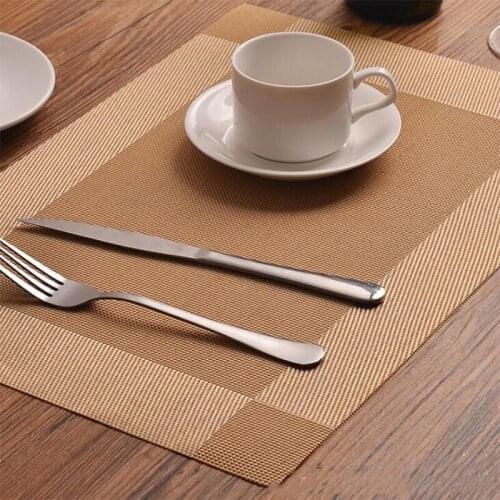PVC Placemat Non-slip Pads Dinner Table Mat Mug Coffee Plate Cup Coaster Kitchen Table Decoration Accessories