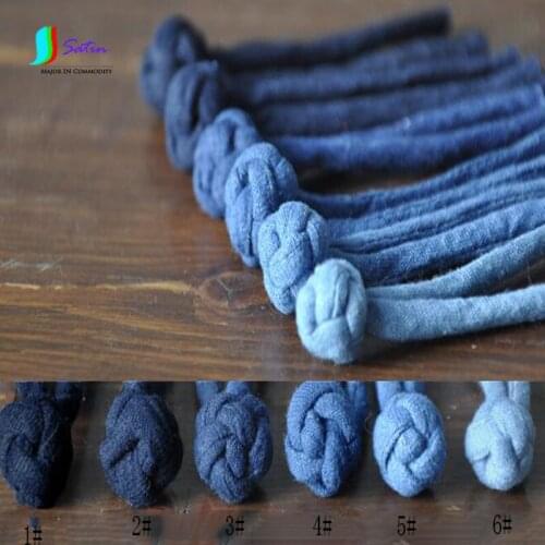 Handmade Plant Indigo Grass Dyed A Word Tang Suit Cheongsam Buckle Diy Buckle Vintage Chinese Han Costume Bule 10pcs/lot S559P