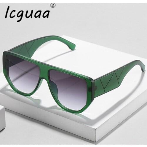 Retro Oversized Sunglasses Luxury Big Frames Brand Designer Eye Glasses Stripe Shades Classic очки солнечные женские Sunglasses