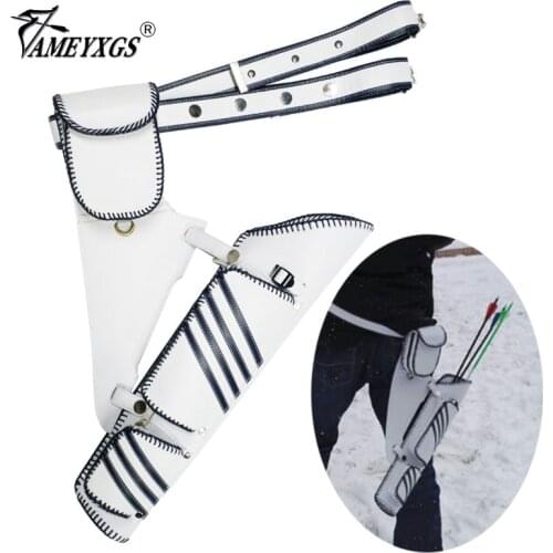 Archery Arrow Quiver Adjustable Strap Waist Hip Quivers Portable Arrow Bag For Compound/Recurve Bow Hunting Shooting Accessories