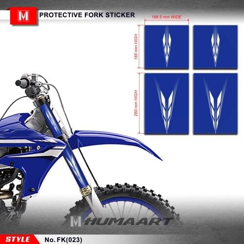 HUMAART Personalised Front Fork Tube Suspension Decals Vinyl Stickers for MX Motocross Dirt Bike Off-Road