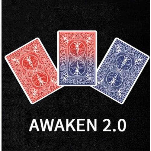 Awaken 2.0 Magic Tricks Playing Card Color Change Red to Blue Magician Close Up Street Illusions Gimmicks Mentalism Magia Card