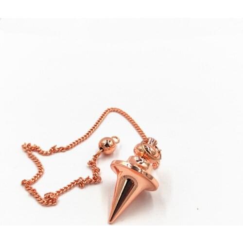 Ya.x Reiki pendulums for dowsing pendule de pendulum pendant Dowsing Healing Pyramid spiritual Copper meatl Charms Chakra Amulet