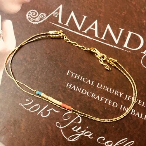 Delica Miyuki Bracelets For Women Gold Color Couple Bracelet Femme Jewelry Handmade Ankle Bracelet Wedding Gifts Friendship