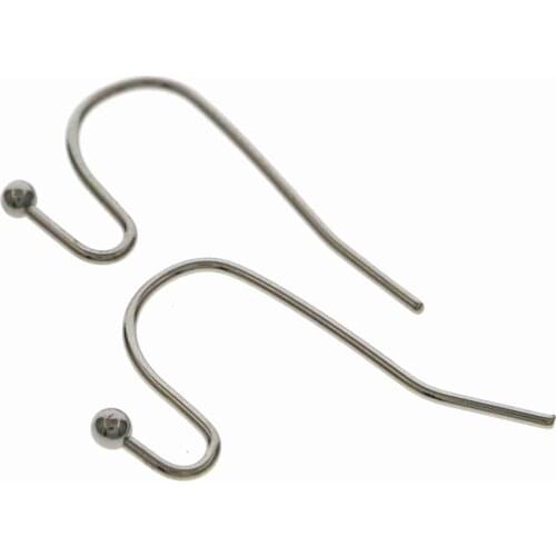 100pcs 12x20MM Stainless Steel DIY Wire Hook Earrings Supplies 1702183