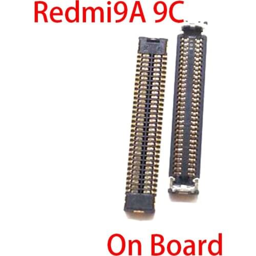 2pcs 40Pin LCD Display Screen FPC Connector On Board For Xiaomi Redmi 9A 9 9C USB Charger Charging Port On Flex Cable 30 60 Pin