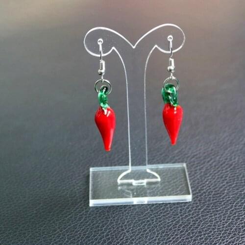 2Pack Minimalist Acrylic Earring Display Presenting Rack Pendant Earring Jewelry Display Stand