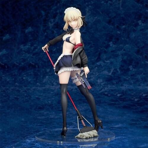 24cm Fate/Stay Night Saber Alter Lingerie Ver. PVC Action Figure Toys Saber Alter Lingerie Anime Sexy Girl Figure Model Doll Toy