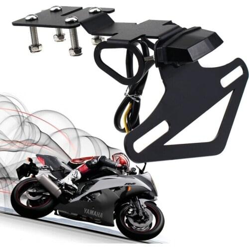 Applicable Yamaha Yzf R6 2017-2019 Motorcycle Modification Accessories Rear Bracket License Plate Holder Frame stainless steel