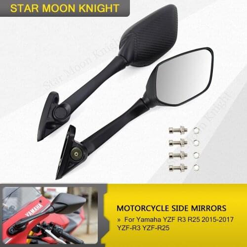 Motorcycle Accessories Motorbike Side Mirrors Blind Spot Rearview Mirrors For Yamaha YZF R3 R25 2015-2017 YZF-R3 YZF-R25