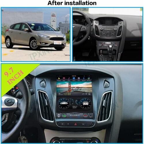 For Ford Focus 2013-2015 Android 9 Carplay Radio Player Car GPS Navigation Head Unit Car stereo BT WIFI