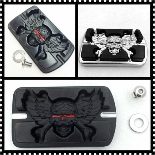 Aftermarket free shipping motorcycle parts Zombie Black Brake Pedal Large Pad For Harley Touring Softail Road King