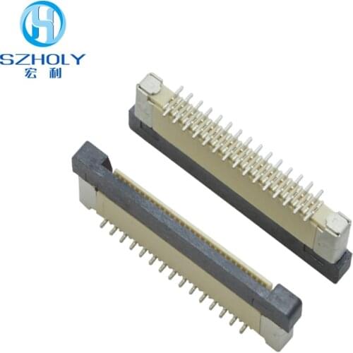 Fpc Connector Zif 0.5mm Pitch Vertical Type 4 5 6 7 8 9 10 12 13 14 15 16 18 20 22 24 25 26 30 32 33 34Pin FFC Flat Cable Socket