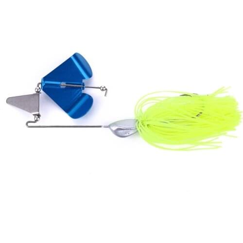 HENGJIA 1PCS 22g Spinner Spoon Bait Fishing Lure Buzzbait Wobbler Fishing Tackle With Jig Hook Pesca Fishing Tackle