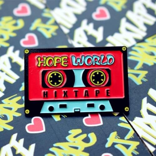 J-Hope Jin Jimin Hope World Hixtape Enamel Brooch Pins Badge Lapel Pins Alloy Metal Fashion Jewelry Accessories Gifts