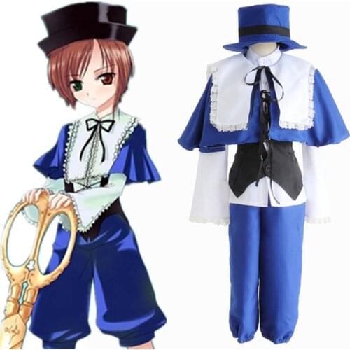 High-Q Unisex Rozen Maiden Souseiseki Lapislazuli Stern Cosplay Costume Uniform Sets Suit