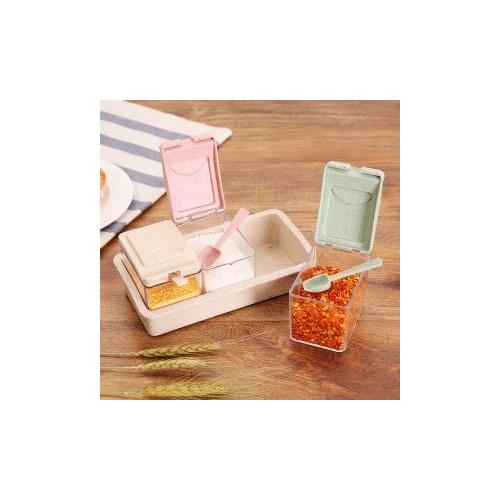 Kitchen tools spice jar seasoning boxsalt Condiment Cruet StorageBox 19*10*7.3cm