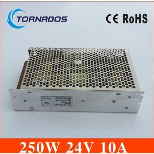 Best quality 24V 10A 240W Switching Power Supply Driver for LED Strip AC 100-240V Input to DC 24V free shipping
