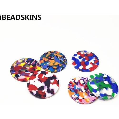 New arrival! 50pcs 35mm acetic acid Round-shape charm for earrings accessories,Earring parts,jewelry making DIY