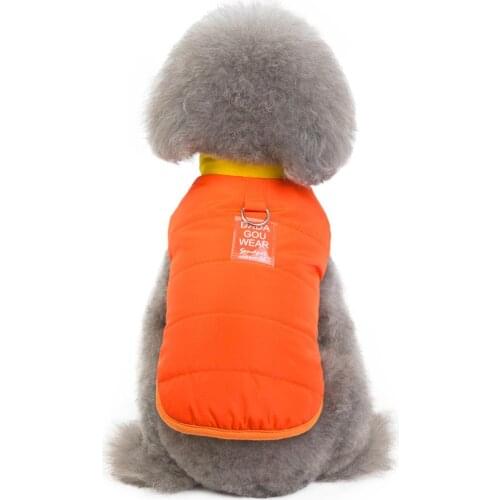 New Arrival Winter Warm Dog Coat Cotton Dog Jacket Overalls For Small Animal Medium Dog Outdoor Walking Buil-in Harness Dog Vest