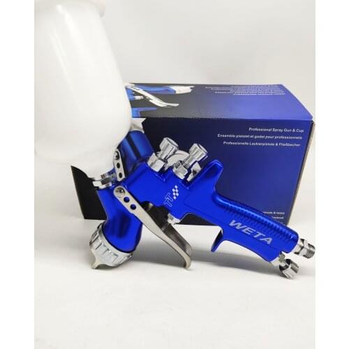 Weta HVLP spray paint gun 1.3mm Airbrush pure AL forge airless spray gun for painting car Pneumatic tool air brush sprayer TT