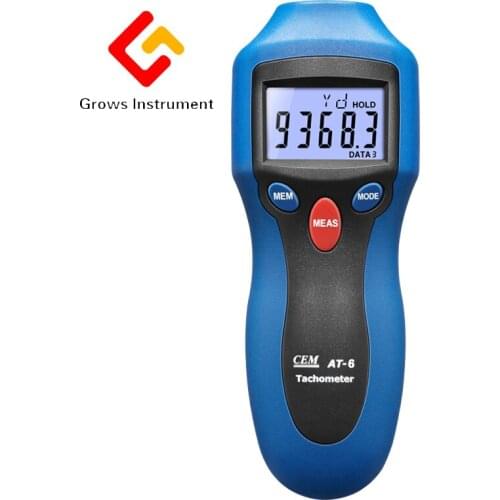 AT6 Handheld Digital Tachometer Analyzer Motor Wind Wheel Tire Tachometer High Sensitive Speed Instrument