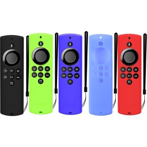 Dustproof Soft Silicone Case Remote Control Protective Cover for Fire TV Stick Lite 2020 -Alexa Voice Remote Lite E56B