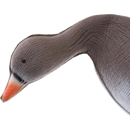 2 Pieces Lifelike Goose Hunting Decoy 3D Heads Full Size Turkey Bird Decoys