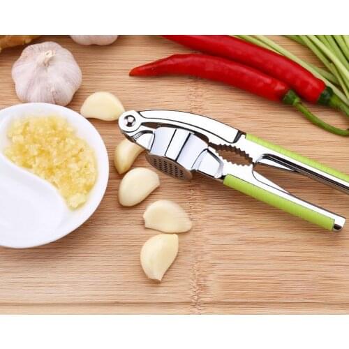 Stainless steel Manual Garlic Crush nutcracker Garlic Aqueeze Kitchen Squeeze Tool Alloy Ginge Crusher Garlic Presses fruit SN